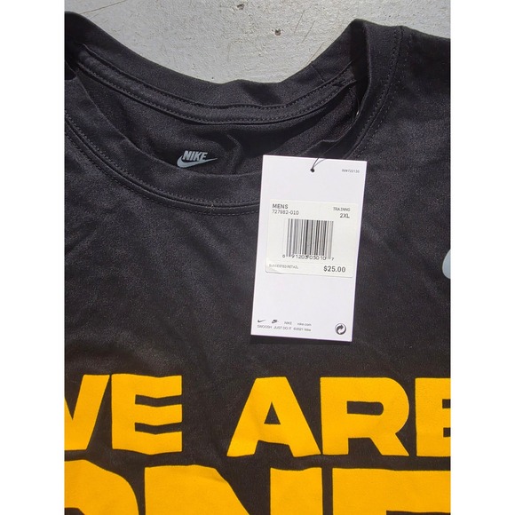 Nike Dri-FIT Mens Training T-Shirt "WE ARE ONE" Stones Athletics Black 2XL - Picture 3 of 7